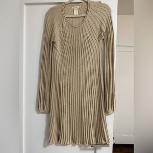 Max Studio Beige Sweater Dress